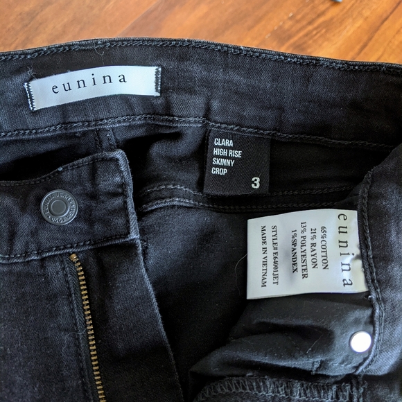 High Rise Black Eunina Skinny Jean - Picture 5 of 5
